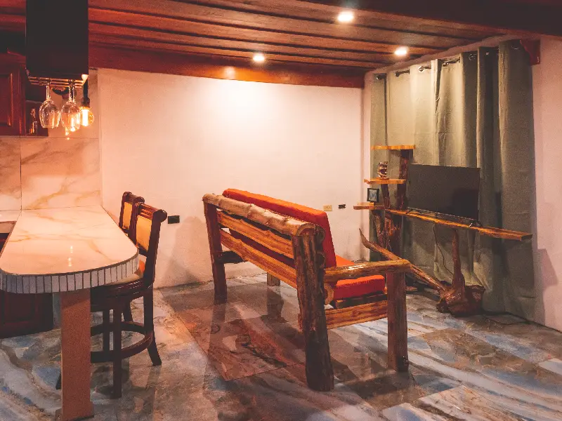 sala de estar del chalet con tv